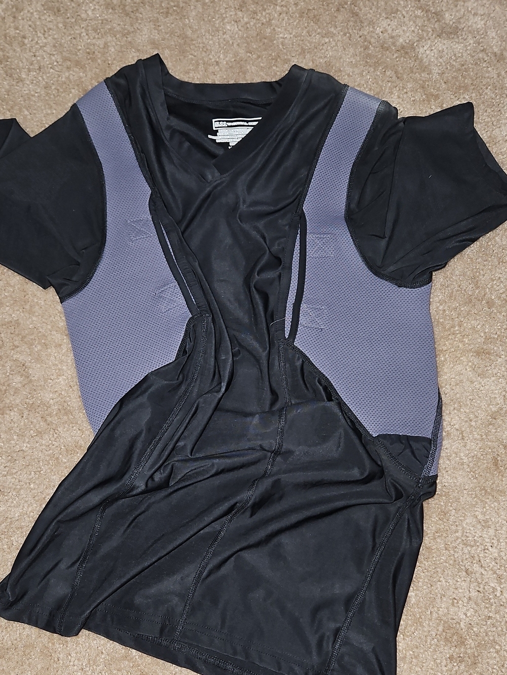 5.11 Tactical Black Holster Shirt. Velcro Closure